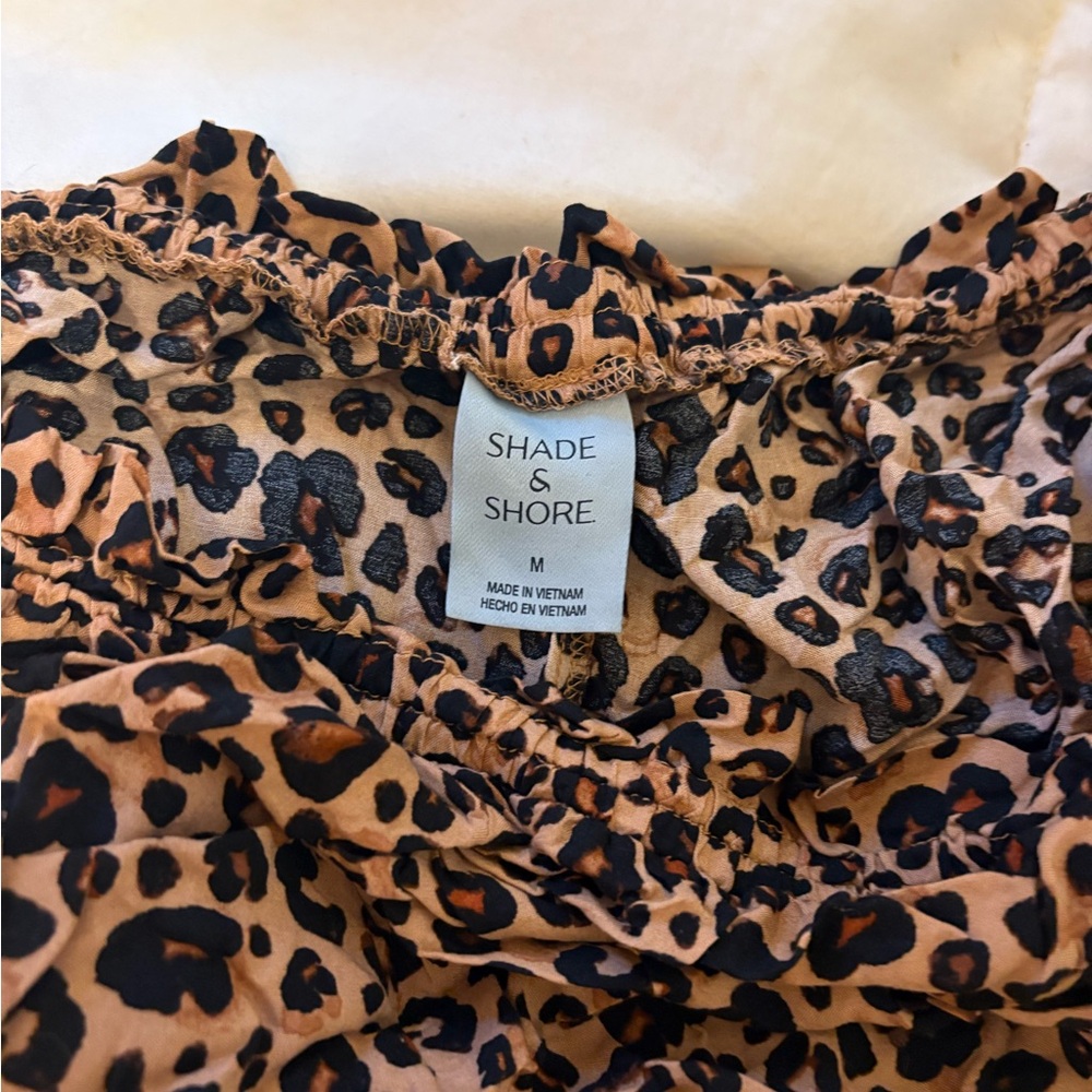 Shade & Shore Leopard Print Skirt - Picture 3 of 3
